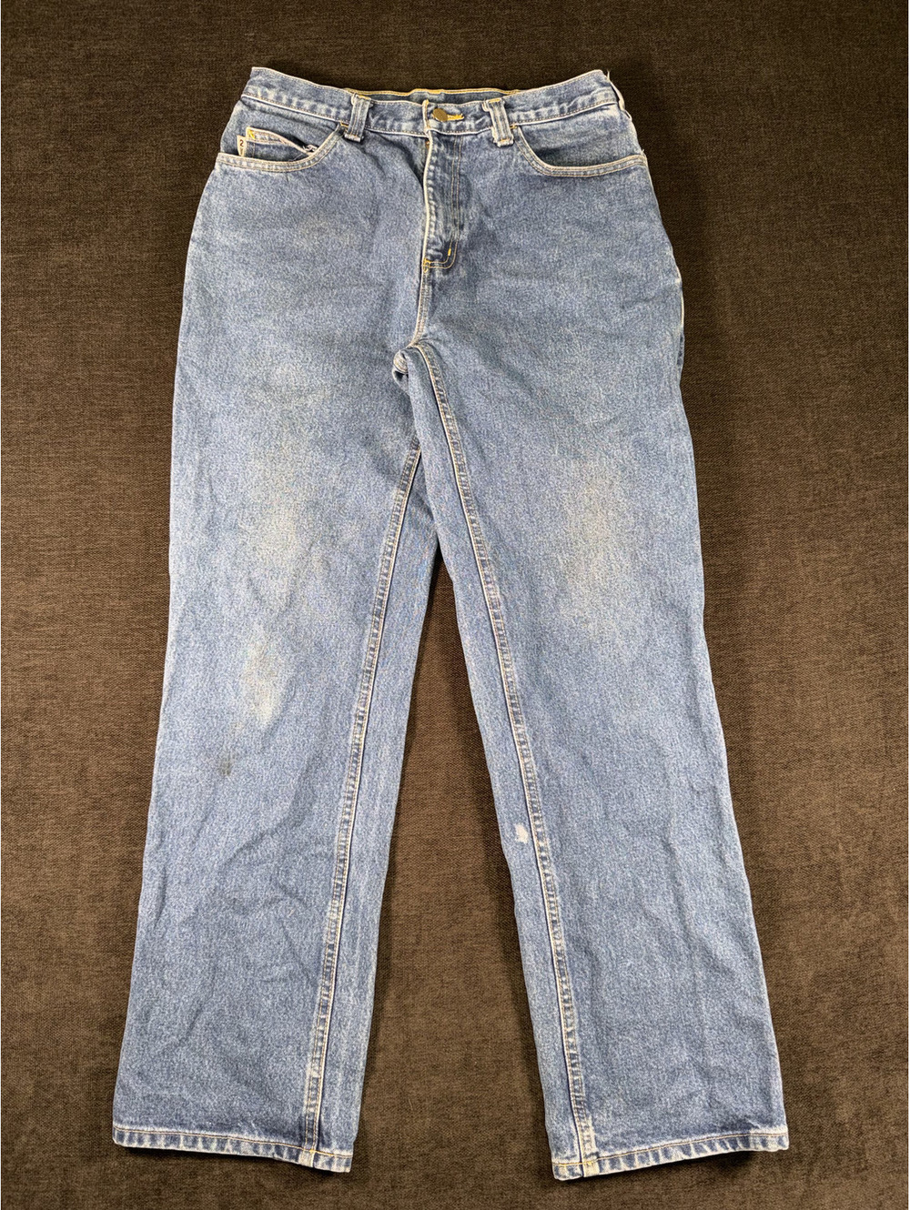 Carhartt Men's Light Blue Straight Leg Jeans Size 32x32